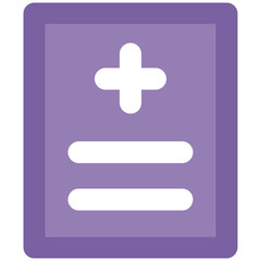 Medical report bold linear icon