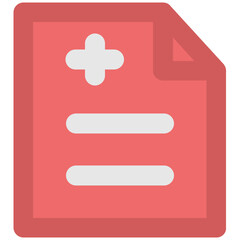 Fototapeta premium Medical report bold linear icon