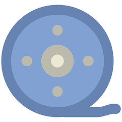 Bold line icon of a cd