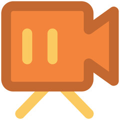 Shooting Camera Flat Vector Icon

