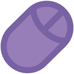 Computer Mouse Flat Vector Icon

