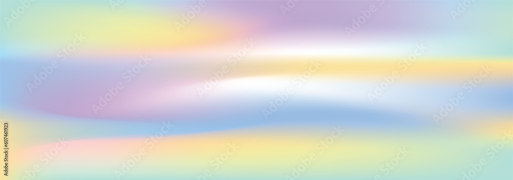 Aufkleber Multicolored bright background with iridescent tints of color. Holographic effect, color gradient transitions.