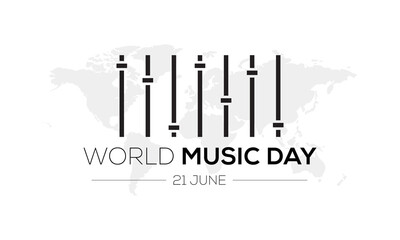 musical instruments icon vector, musical instruments illustration, world music day logo