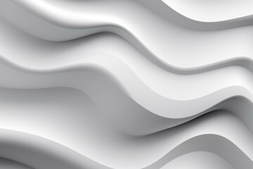 Obraz premium White stripe waves pattern futuristic background. 3d render illustration