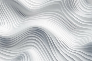 Obraz premium White stripe waves pattern futuristic background. 3d render illustration