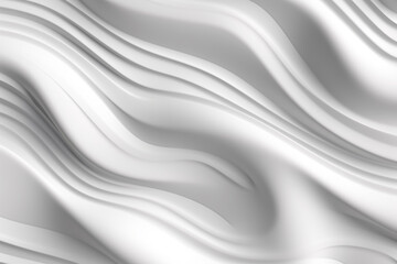 White stripe waves pattern futuristic background. 3d render illustration