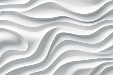 Obraz premium White stripe waves pattern futuristic background. 3d render illustration