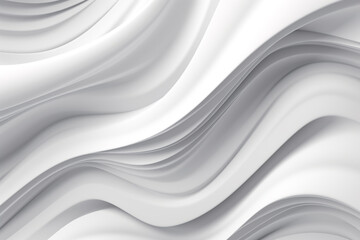 Obraz premium White stripe waves pattern futuristic background. 3d render illustration