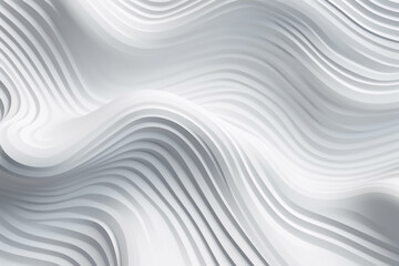 White stripe waves pattern futuristic background. 3d render illustration