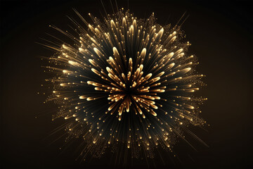 Fototapeta premium gold light on black background