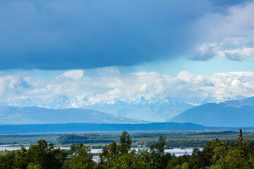 Denali / Mount McKinley snow covered mountain