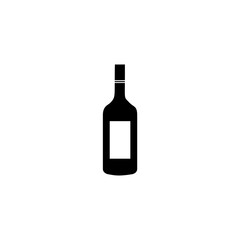 Vine bottle icon isolated on white background