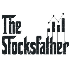 stocks father design,stock design the money market vector.The stocksfather,  stock market , fathers day vector Template for poster, banner, print for t-shirt ,pin,logo, illustration, clipart, sticker