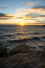 Obraz premium sunset at the beach
