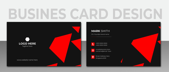 modern business card design, double sided business card design template, creative modern name card and business card.
