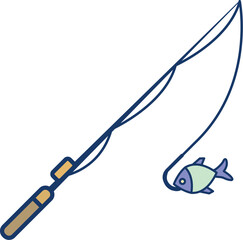 Fishing Icon Vector Illustration