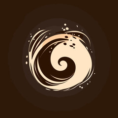 Minimalist Vector Logo for Coffee Lovers: Abstract and Elegant Design