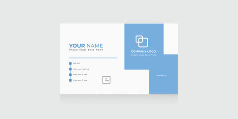 corporate business card design and template