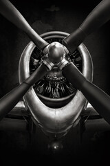 engine of an historical aircraft