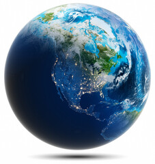 World globe - America, United States, Canada - obrazy, fototapety, plakaty