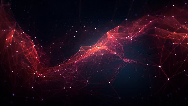 Plexus lines in dark space