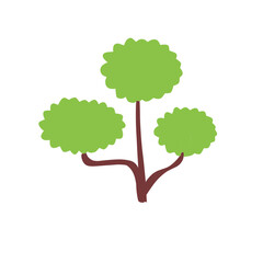 Cartoon Green Tree