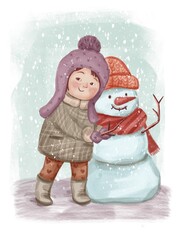 cute winter illustration