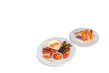 rustic full english irish scottish breakfast