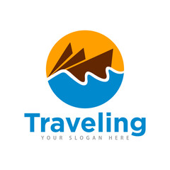 Travel Summer Logo Design Illustration