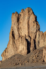 Iconic, towering, giant, rock formations, in the desert of New Mexico