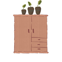 Furniture and plants 
