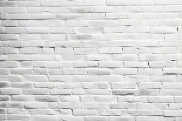 Texture background concept: white brick wall background in rural room, Generative AI