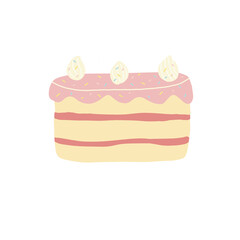 cake isolated on white