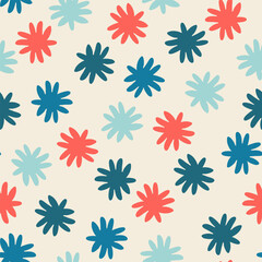 Seamless pattern. Hand drawn patterns inspired by the rich colors of natural dyes, organic and geometric shapes, vintage charm with a modern touch For wrapping paper, other design projects