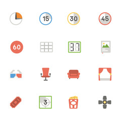 icons set photo and studio