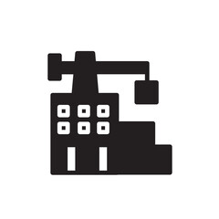 Production Industry Factory Solid Icon