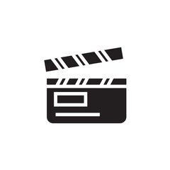 Film Clapper Movie Solid Icon