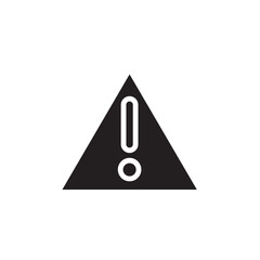 Caution Danger Sign Solid Icon