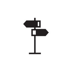 Map Sign Traffic Solid Icon