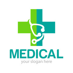 Obraz premium Medical Logo Design Illustration