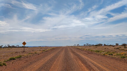 Obraz premium Along the Oodnadatta track in South Australia
