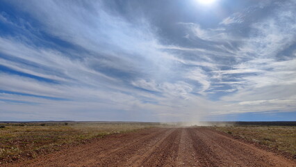 Along the Oodnadatta track in South Australia