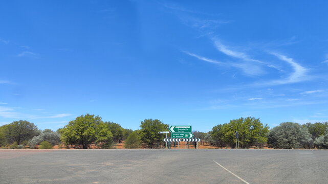 Along the Oodnadatta track in South Australia