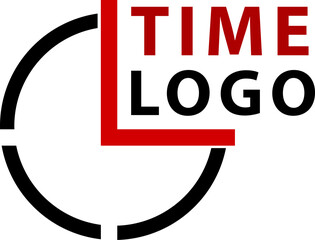 Creative time logo, concept of letter T with a watch dial.