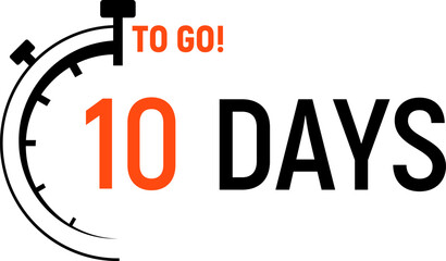 Countdown days left banner. Count time sale. Days to go. Vector illustration.