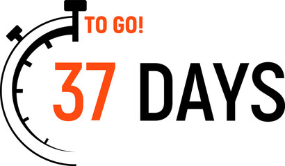 Countdown days left banner. Count time sale. Days to go. Vector illustration.