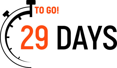 Countdown days left banner. Count time sale. Days to go. Vector illustration.
