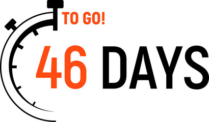 Countdown days left banner. Count time sale. Days to go. Vector illustration.