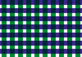 Patrón de vichi en cuadros azules, verdes y blancos