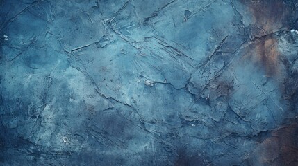 Obraz na płótnie Canvas Dark Blue-Toned Plaster Texture Background